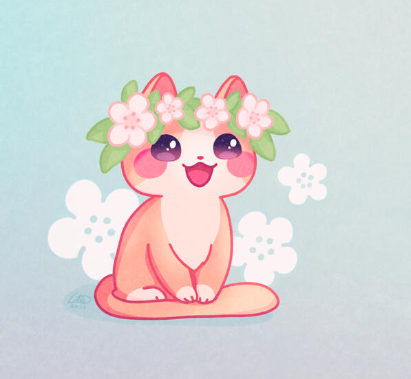 Spring cat