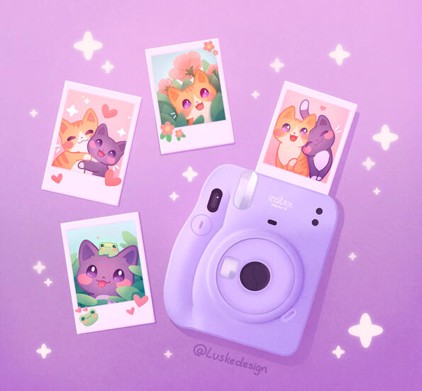 Instax cats