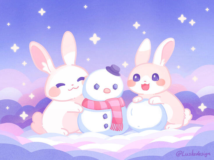 Winter bunnies
