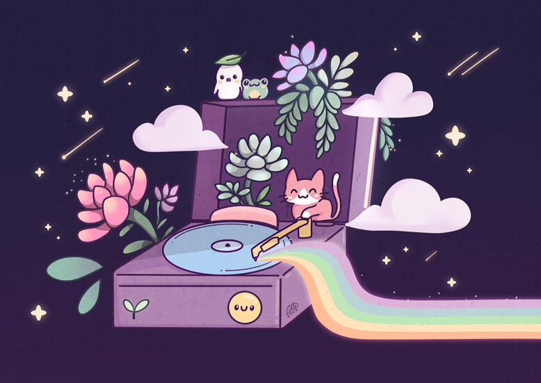 Vinyl gang (nighttime)