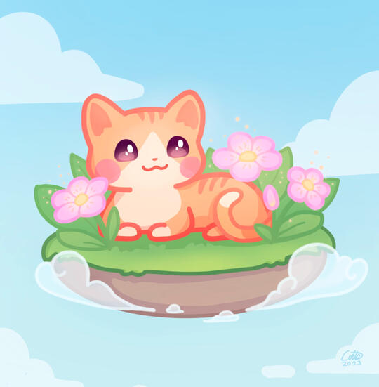 Summer cat